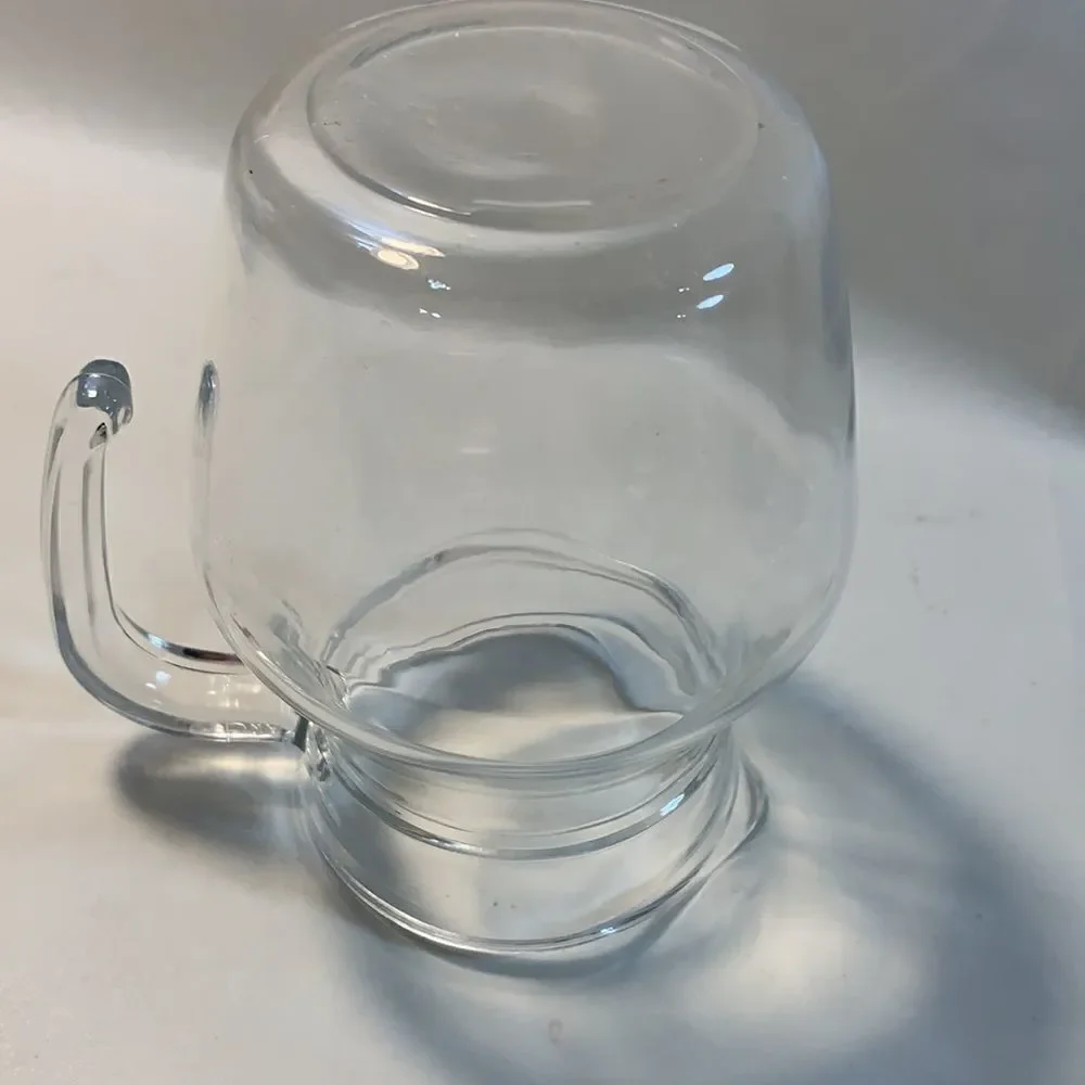 Clear Glass Serving Pitcher Handle Mimosa 22 Ounce Kitchen Bar Accessories  Used